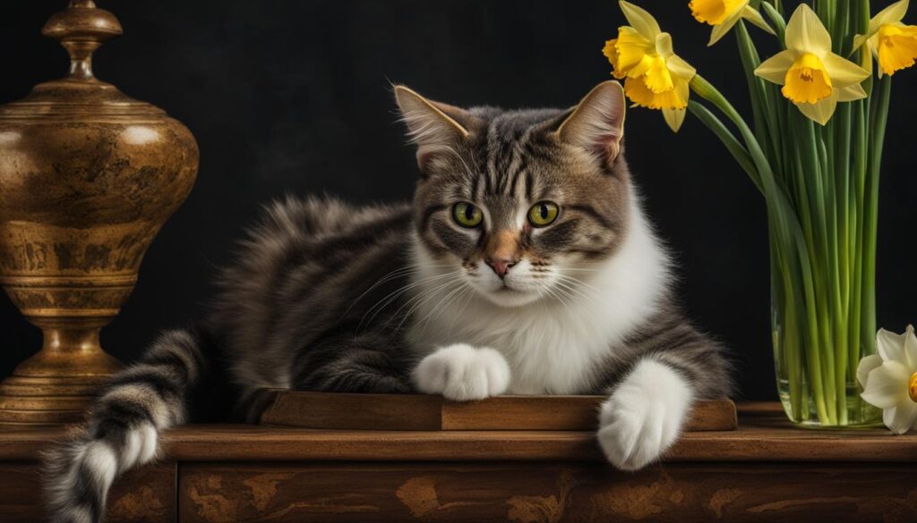 Narcissus toxicity in cats