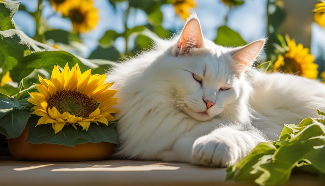 are sunflowers toxic to cats