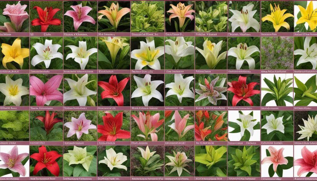 informative display on toxic and nontoxic lilies for dogs