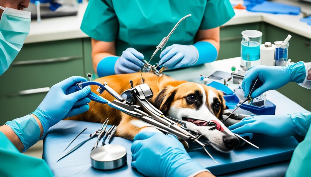 Canine gallbladder surgery
