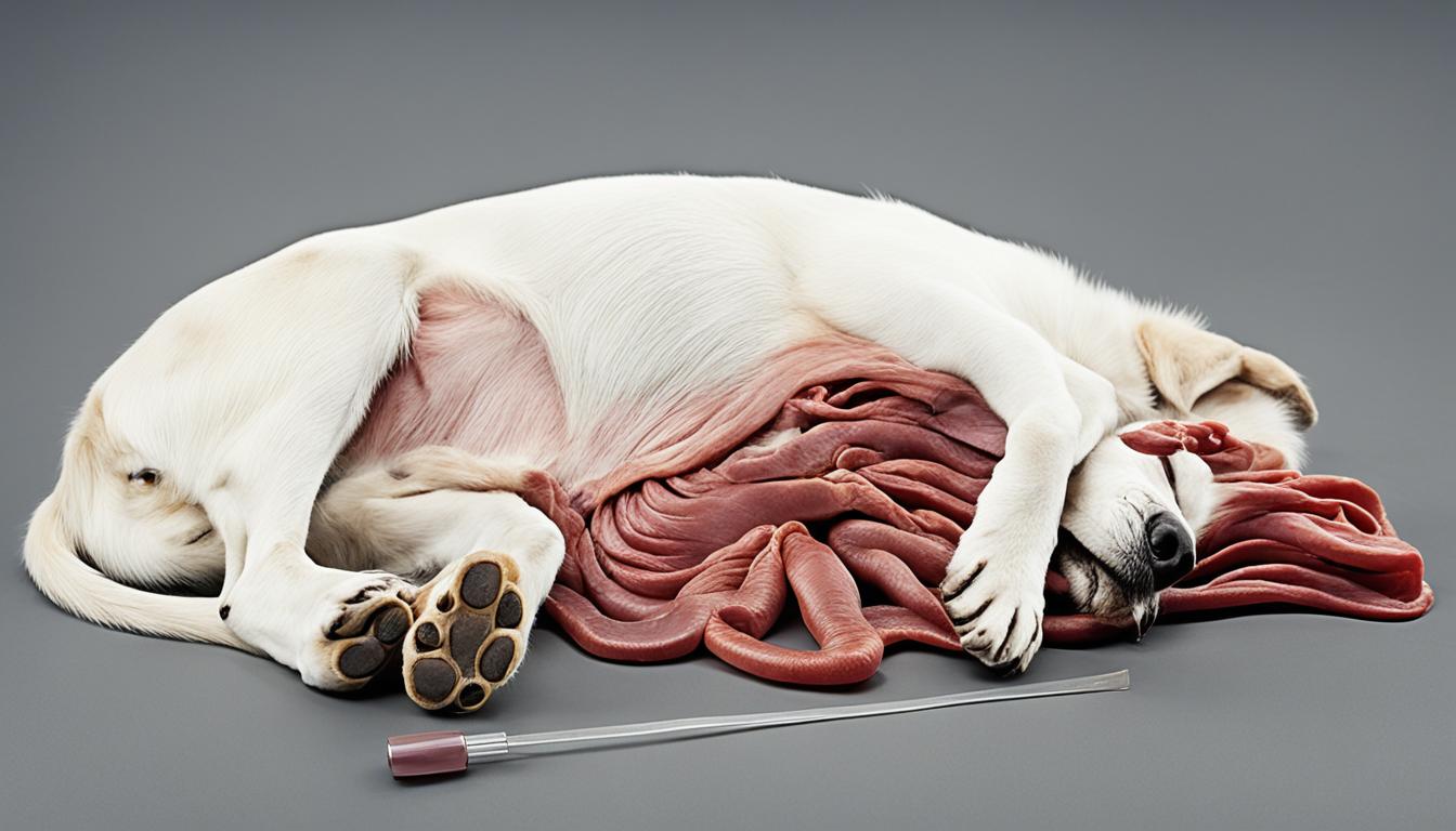 Gastric dilatation volvulus in dogs