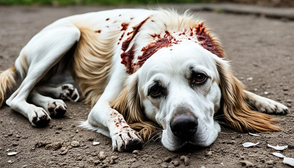 Symptoms of hookworm infection in dogs