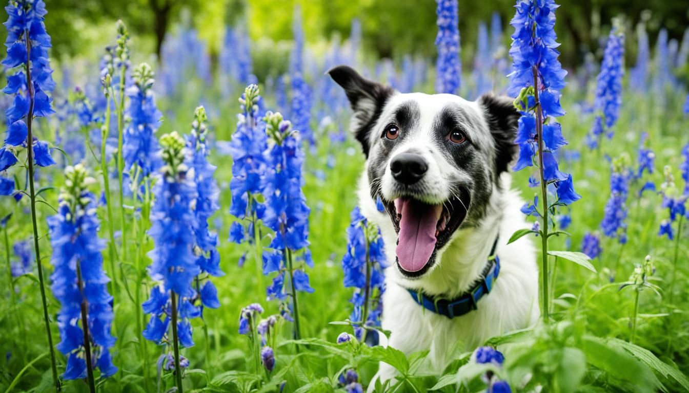 are delphiniums poisonous to dogs