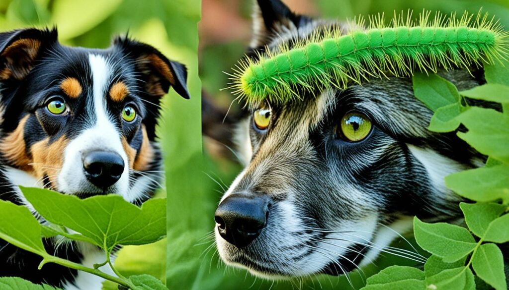 caterpillar and pets