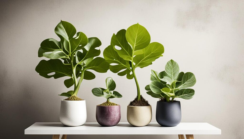 cheese plant and fig plant cheese plant and fig plant