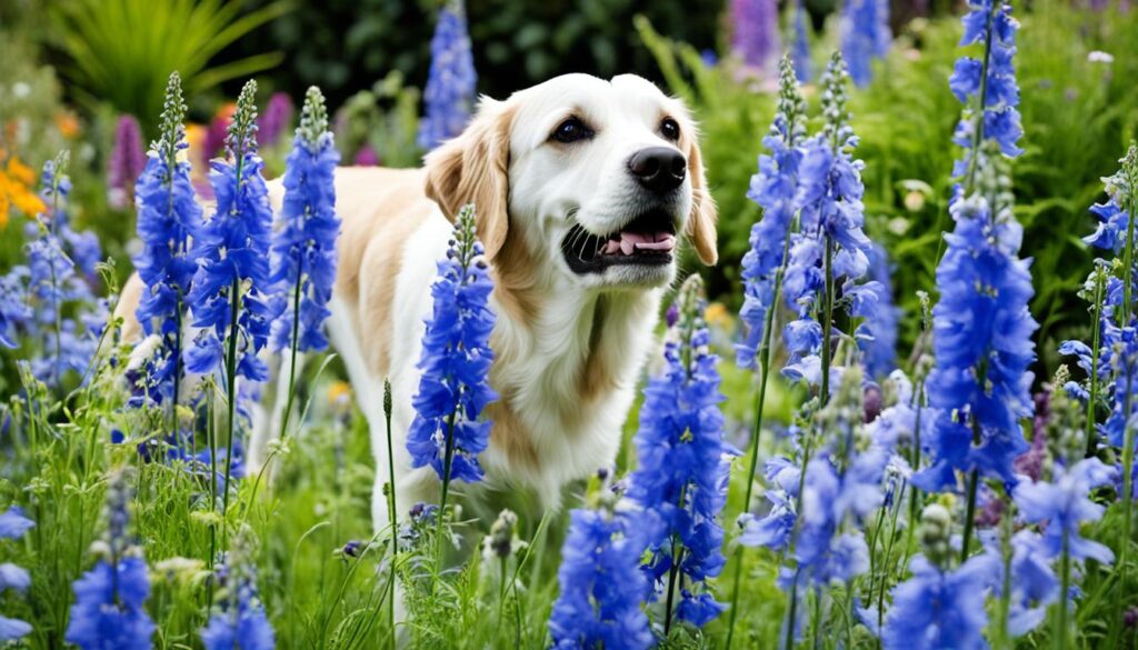delphinium plants and dogs