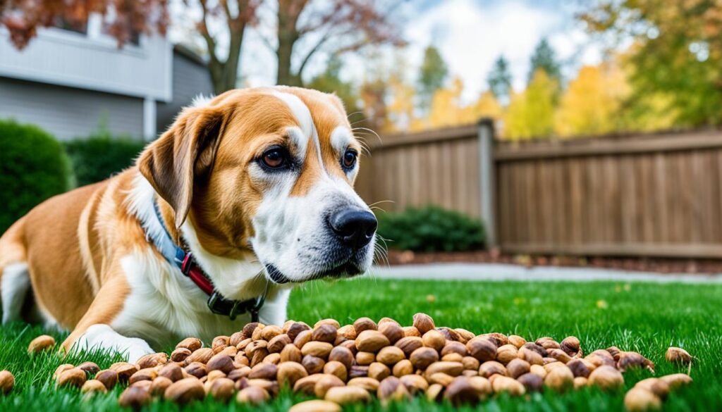 dog safety around hickory nuts