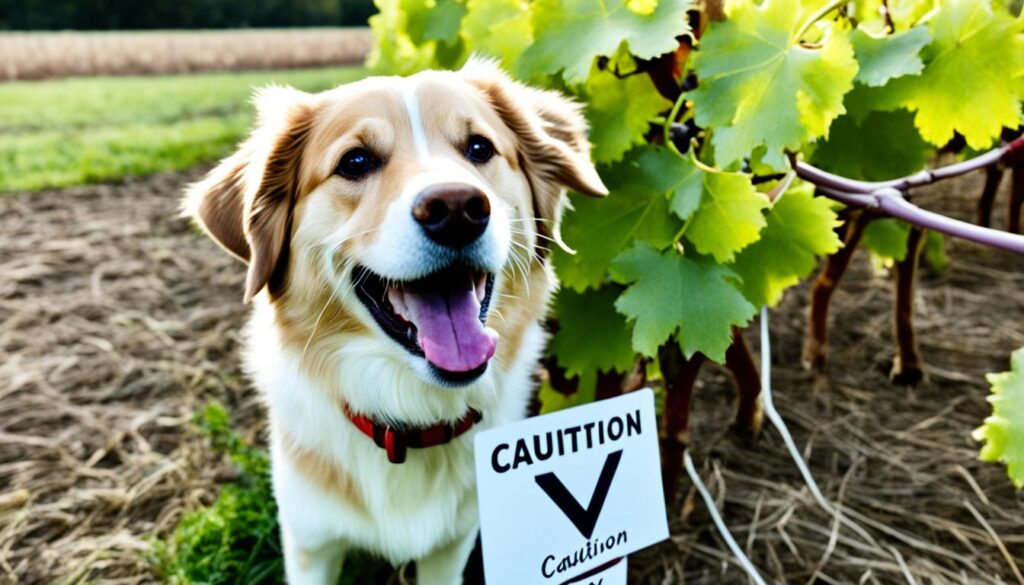 grape stems and dogs health