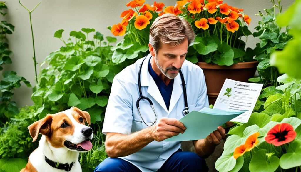veterinarian advice on dogs and nasturtiums