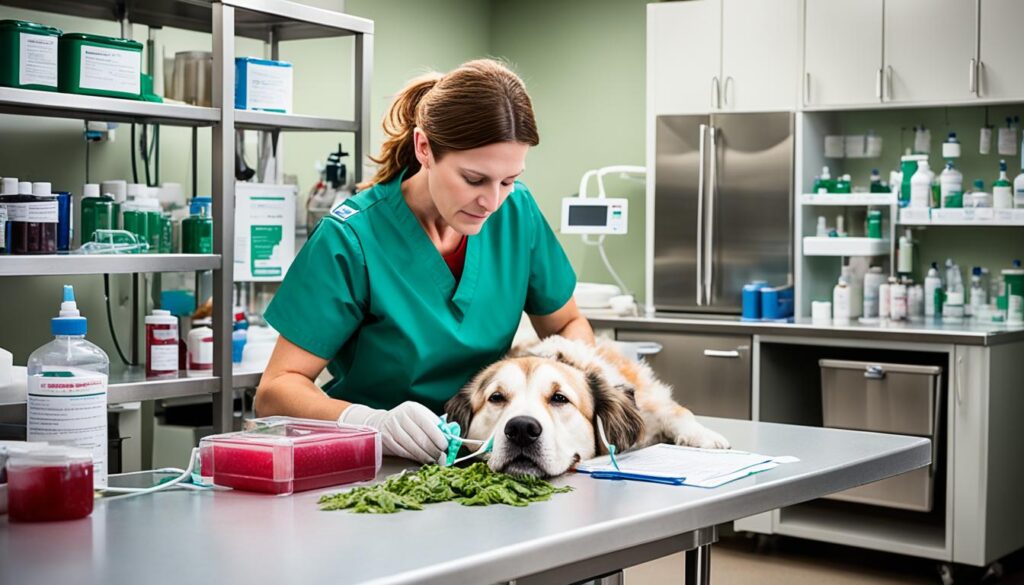 veterinary care for rhubarb ingestion in dogs