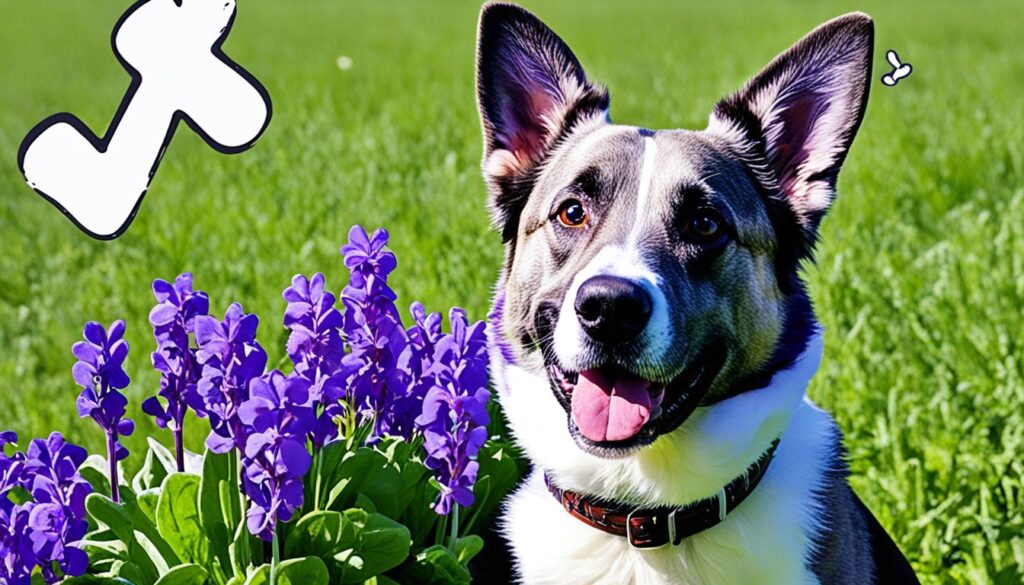 violets and dog safety