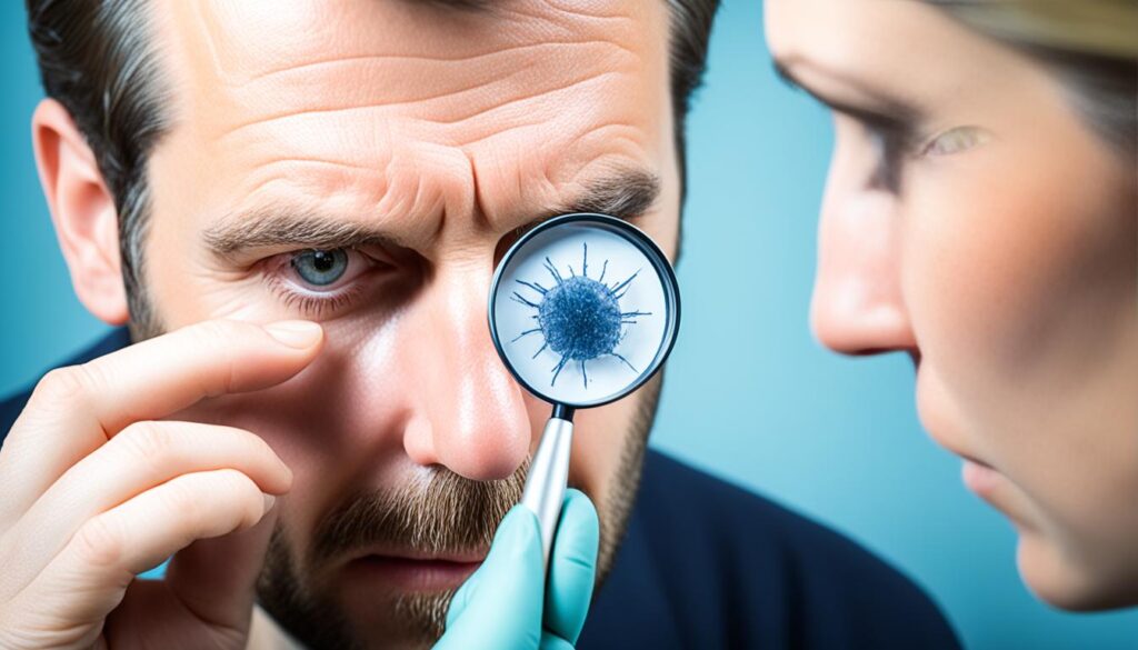 diagnosing mite infections