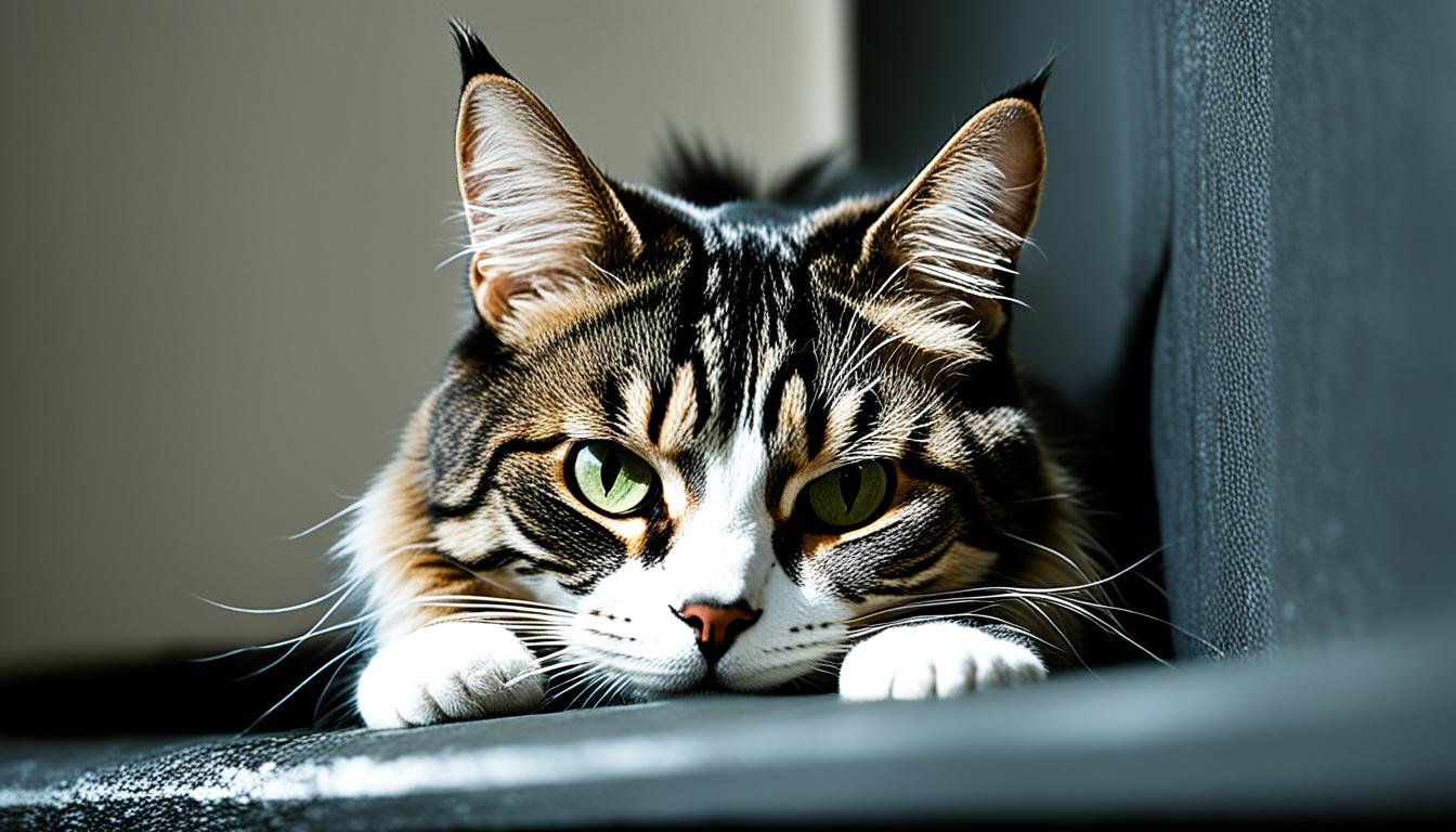 do cats hide when they are sick