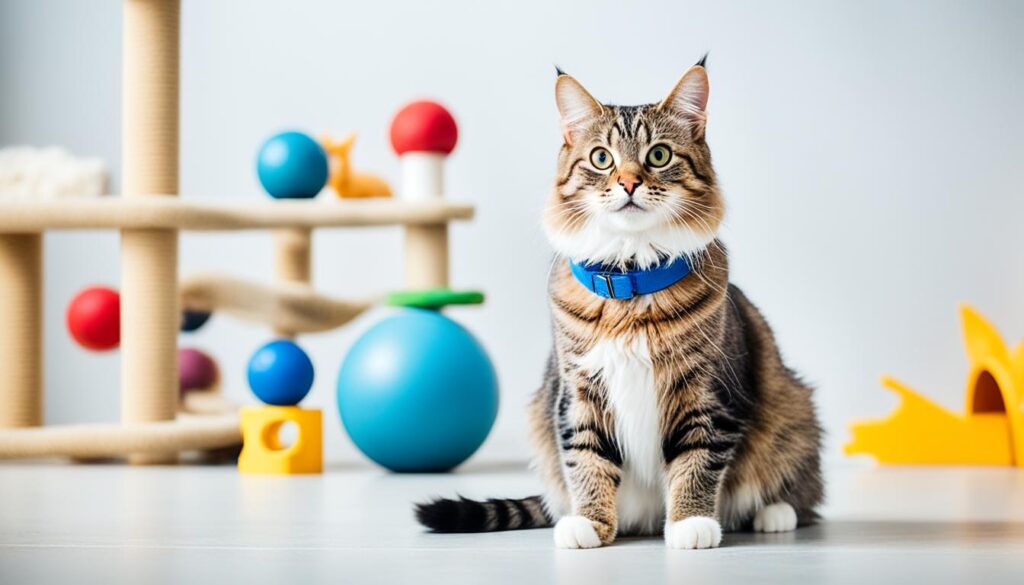 encouraging independence in clingy cats