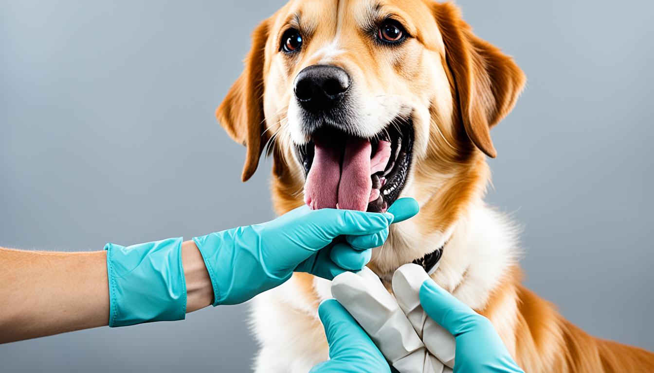 how to make a dog vomit with fingers