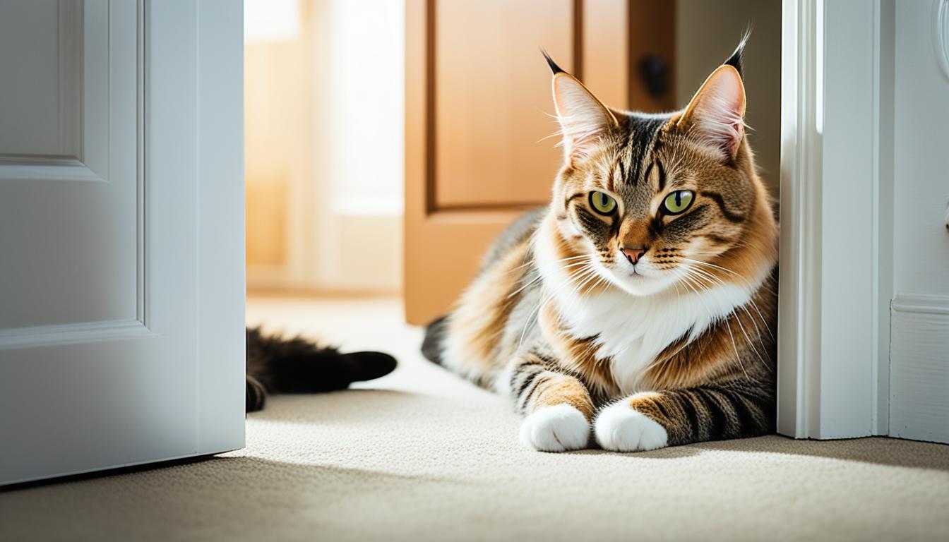 signs your cat is protecting you