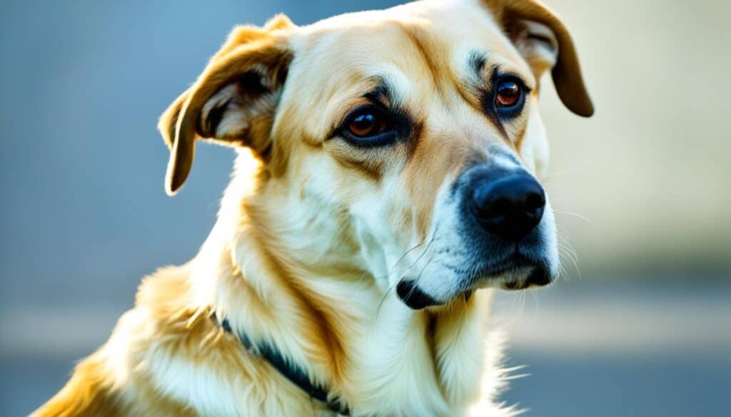 Dog with ear infection