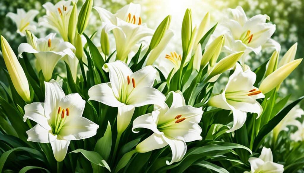 Easter lilies