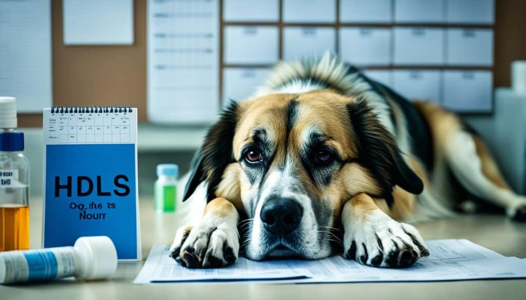 Living and management of pituitary gland destruction in dogs