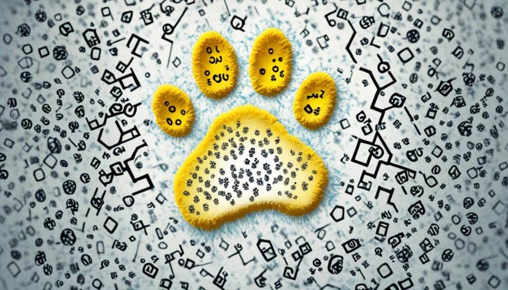 Urinalysis for urine chemical imbalance in dogs