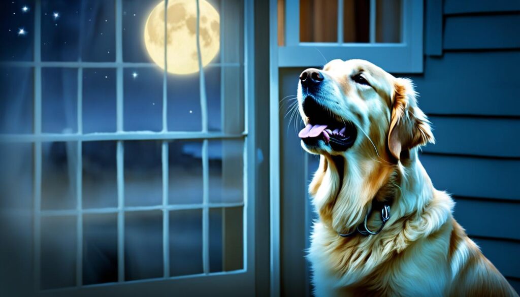 dog howling when owner leaves