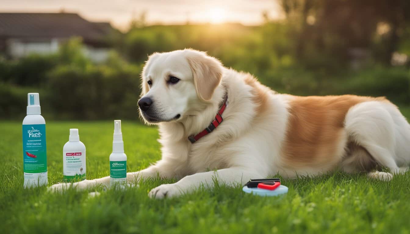 flea infestation on dog