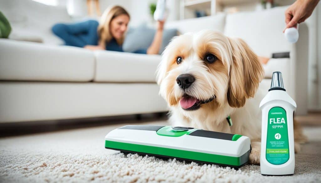 get rid of fleas in home