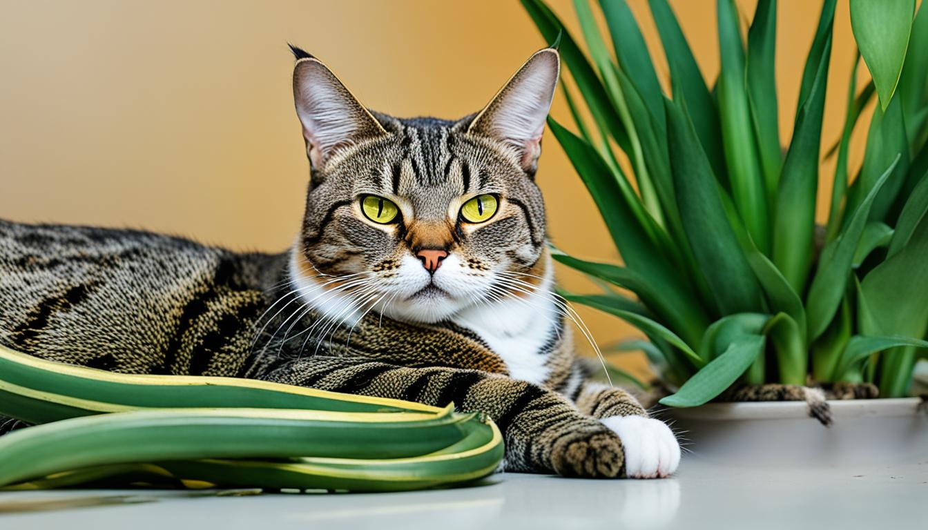 snake plants toxic to cats