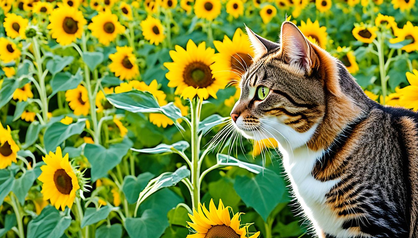 sunflowers safe for cats