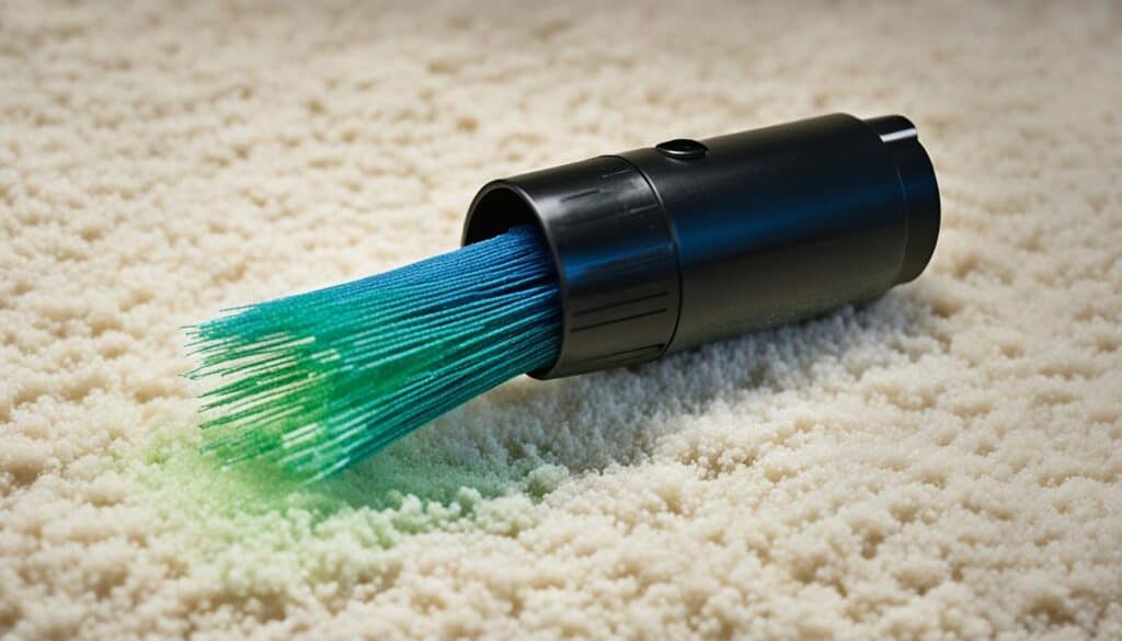 vacuuming flea eggs