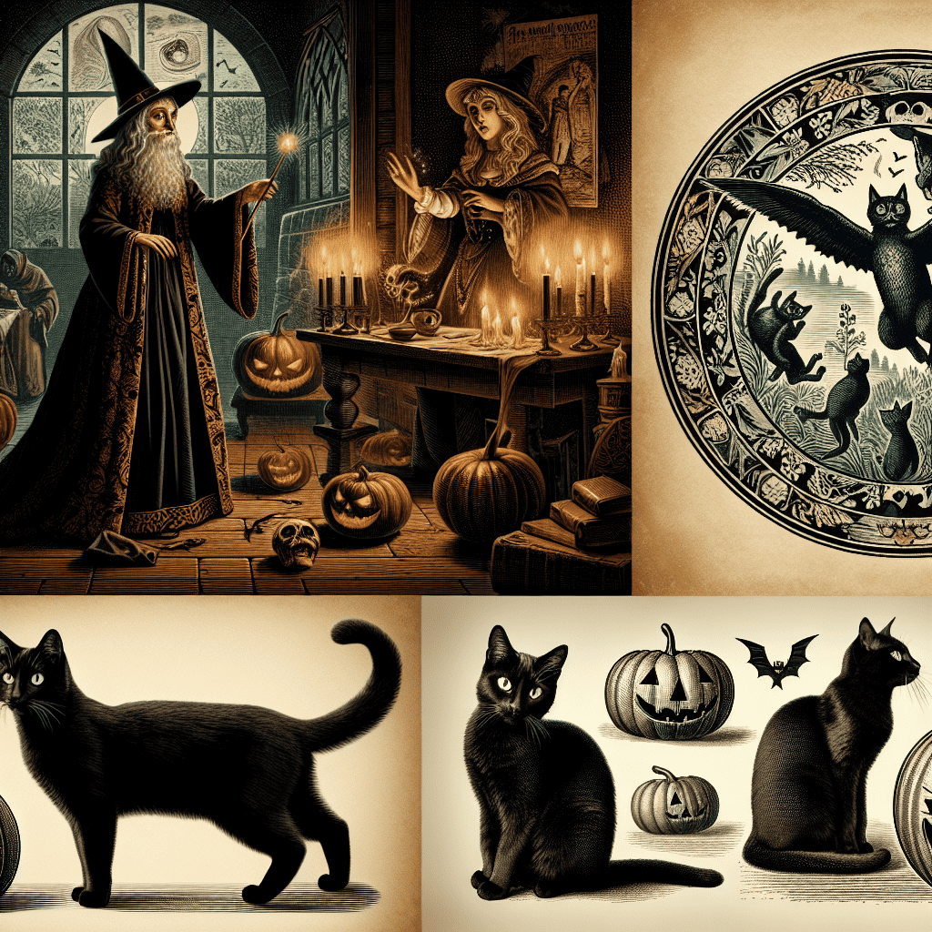 a collage of images of a person and a cat